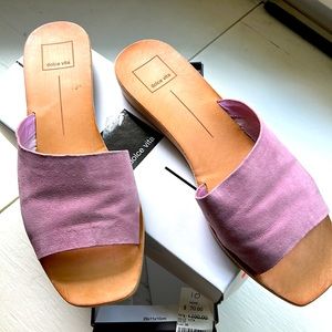 Dolce Vita - Pink Suede Leather Slides !